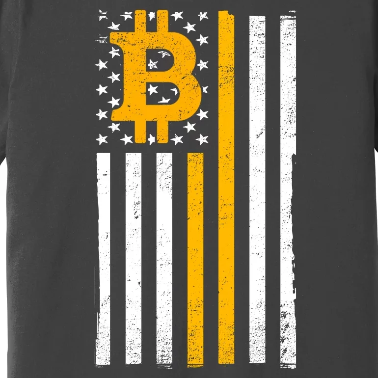 Bitcoin American Flag Crypto Premium T-Shirt