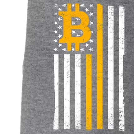 Bitcoin American Flag Crypto Doggie 3-End Fleece Hoodie