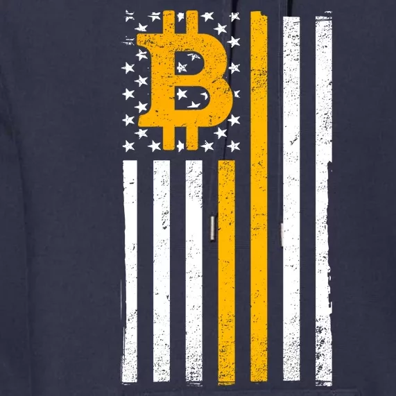 Bitcoin American Flag Crypto Premium Hoodie