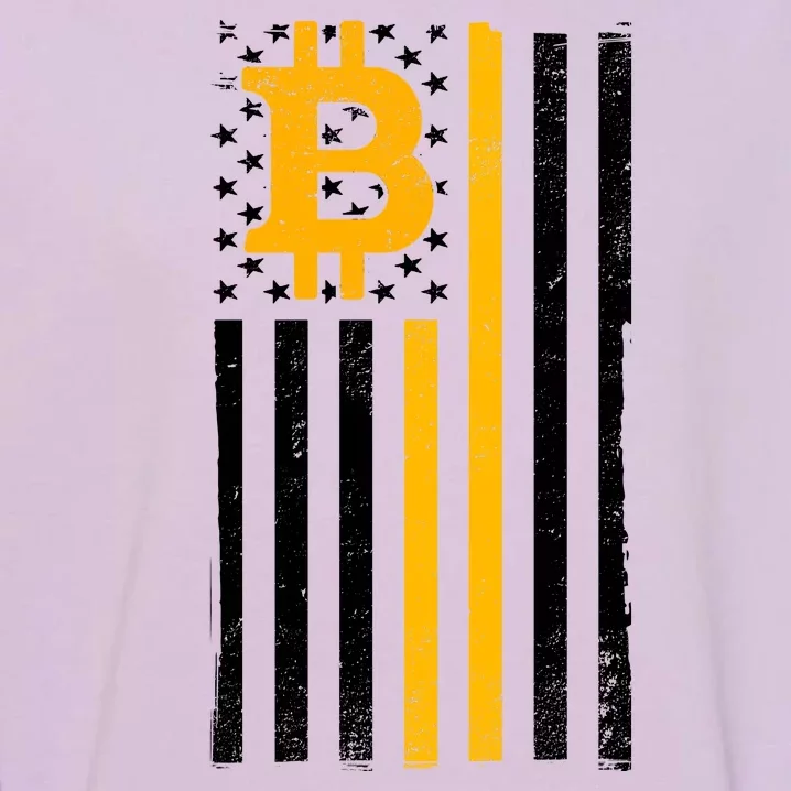 Bitcoin American Flag Crypto Garment-Dyed Sweatshirt