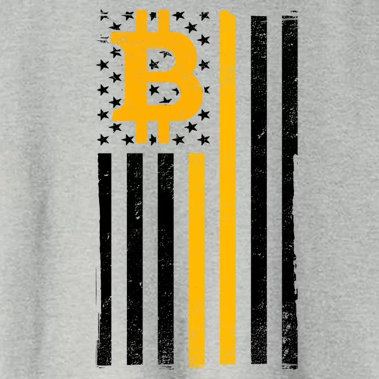 Bitcoin American Flag Crypto Women's Crop Top Tee