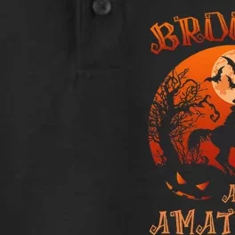 Brooms Are For Amateurs Witch Riding Horse Halloween Dry Zone Grid Performance Polo