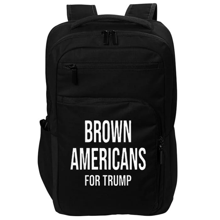 Brown Americans For Trump Impact Tech Backpack