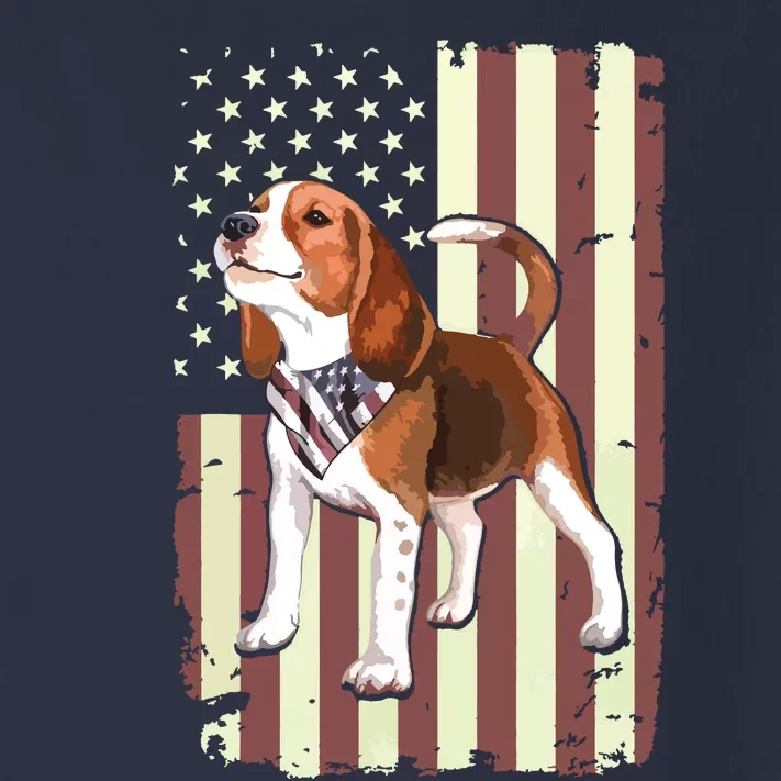 Beagle American Flag Bandana Patriotic 4th Of July T Toddler Long Sleeve Shirt