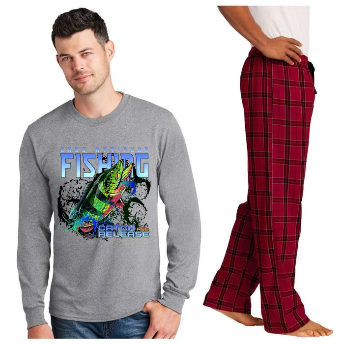 Bass Attitude Fishing Catch And Release Long Sleeve Pajama Set