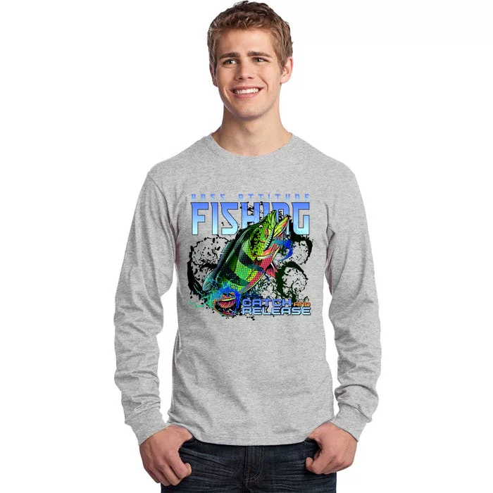 Bass Attitude Fishing Catch And Release Tall Long Sleeve T-Shirt