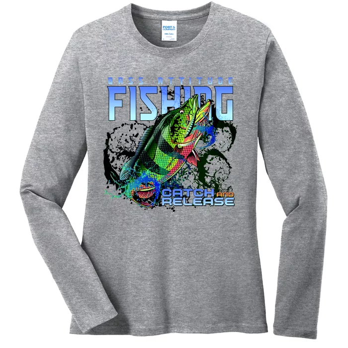 Bass Attitude Fishing Catch And Release Ladies Long Sleeve Shirt