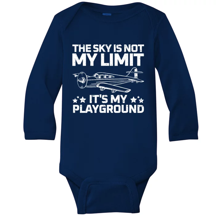 Best Airplane For Aviation Airplanes Plane Pilot Baby Long Sleeve Bodysuit