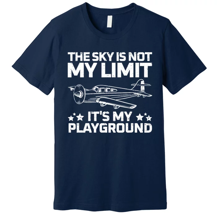 Best Airplane For Aviation Airplanes Plane Pilot Premium T-Shirt