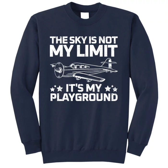 Best Airplane For Aviation Airplanes Plane Pilot Tall Sweatshirt