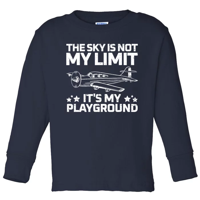 Best Airplane For Aviation Airplanes Plane Pilot Toddler Long Sleeve Shirt