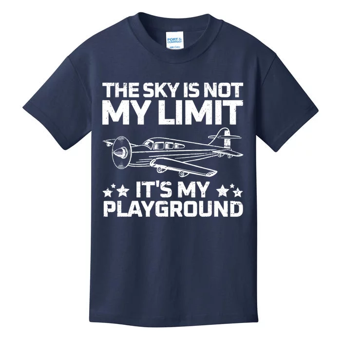 Best Airplane For Aviation Airplanes Plane Pilot Kids T-Shirt