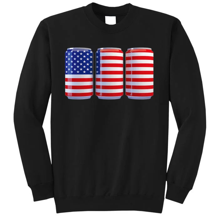 Beer American Flag 4th Of July Merica Usa Sweatshirt