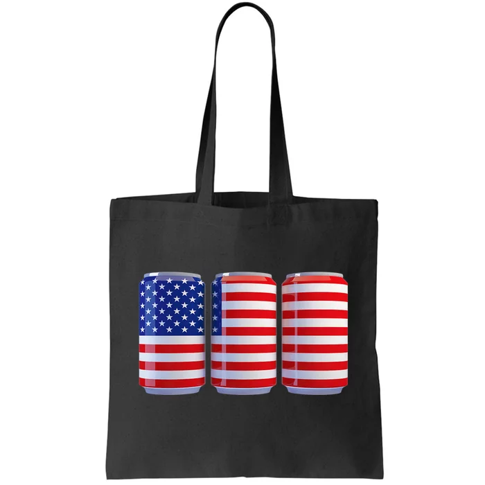 Beer American Flag 4th Of July Merica Usa Tote Bag