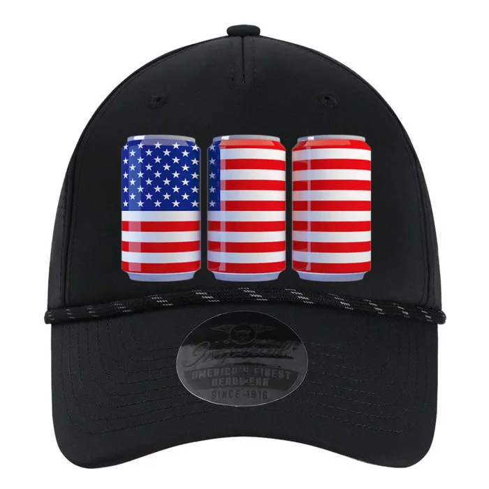 Beer American Flag 4th Of July Merica Usa Performance The Dyno Cap