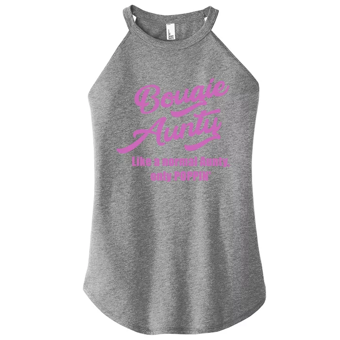 Bougie Aunty Fun Gift For Favorite Aunt Gift Women’s Perfect Tri Rocker Tank