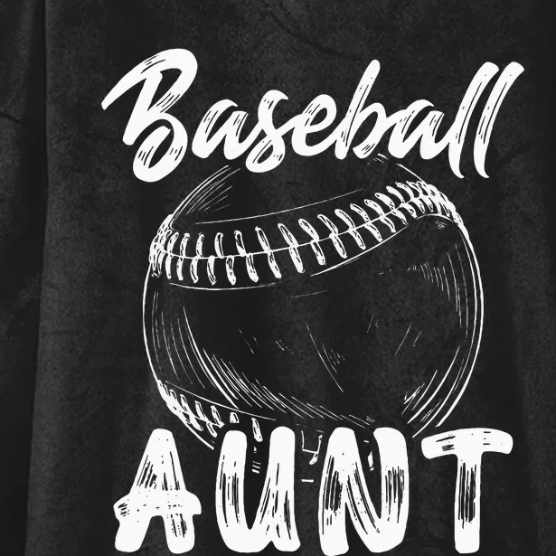 Baseball Aunt For Women Family Matching Players Team Auntie Hooded Wearable Blanket