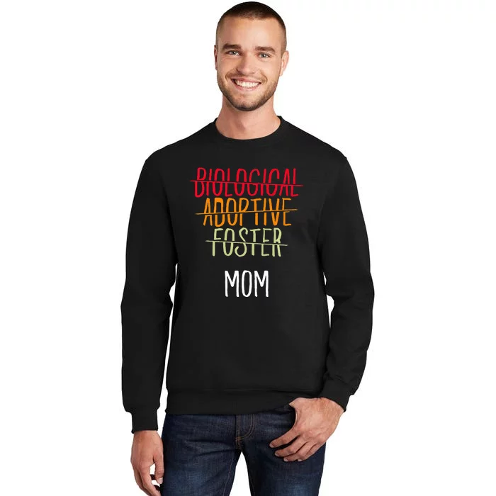 Biological Adoptive Foster Mom Floral Mother's Day Adoption Sweatshirt