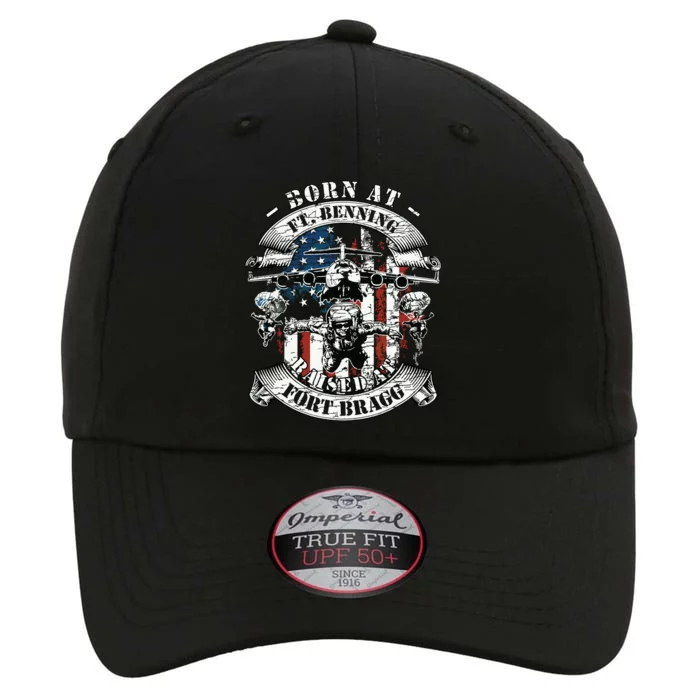 Born At Fort Benning Raised At Fort Bragg 82nd Airborne The Original Performance Cap