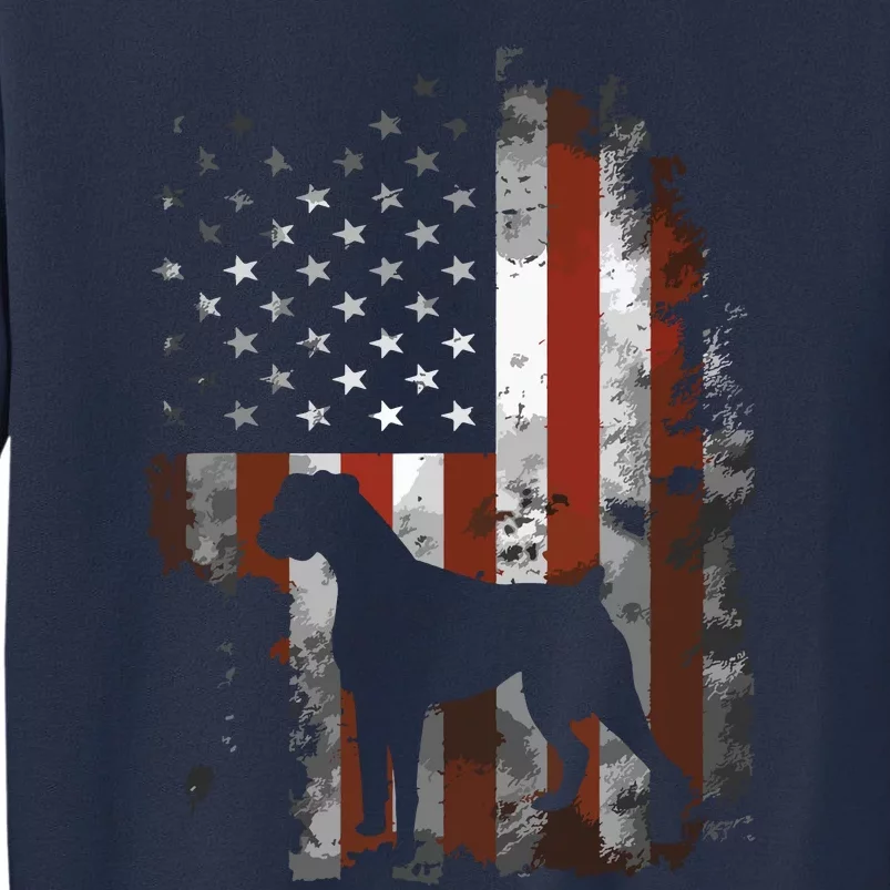 Boxer American Flag USA 4th Of July Dog Gifts Sweatshirt