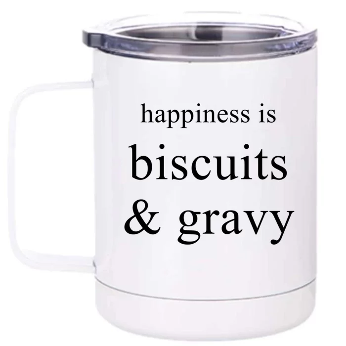 Biscuits And Gravy Funny Food Lovers Foodie Gift Front & Back 12oz Stainless Steel Tumbler Cup