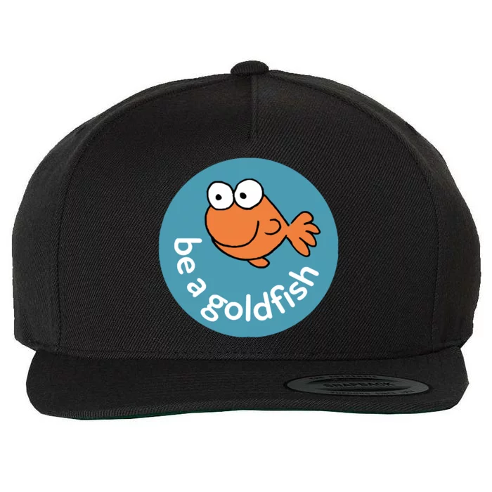 Be A Goldfish Wool Snapback Cap