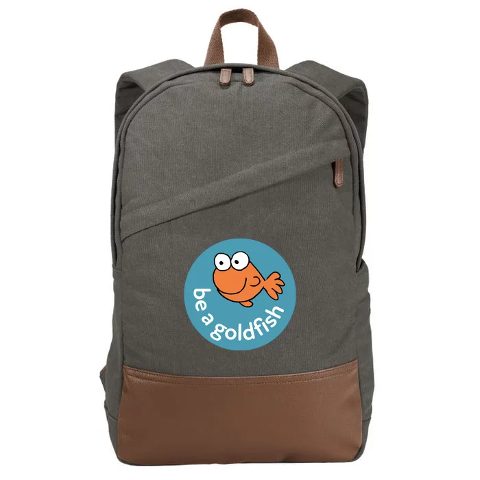 Be A Goldfish Cotton Canvas Backpack