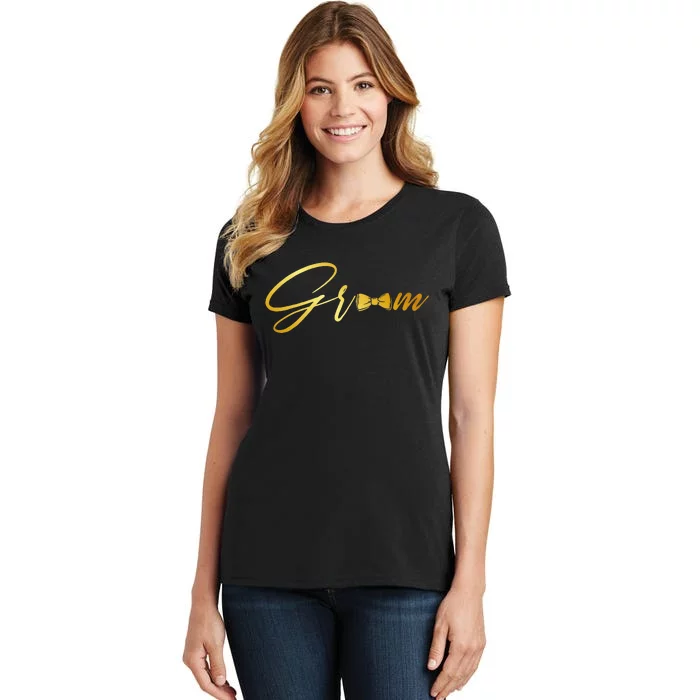 Bride And Groom Husband And Wife Matching Wedding Women's T-Shirt