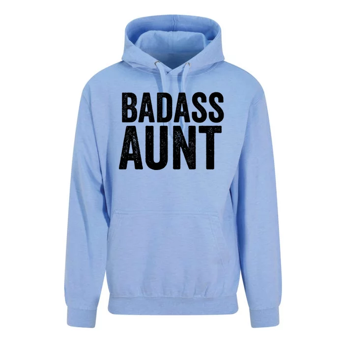 Badass Aunt Gift Funny New Aunt Idea New Niece Nephew Gift Unisex Surf Hoodie