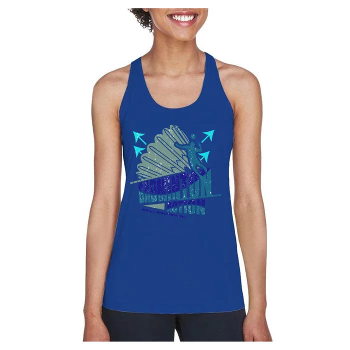 Badminton Action Great Gift Women's Racerback Tank