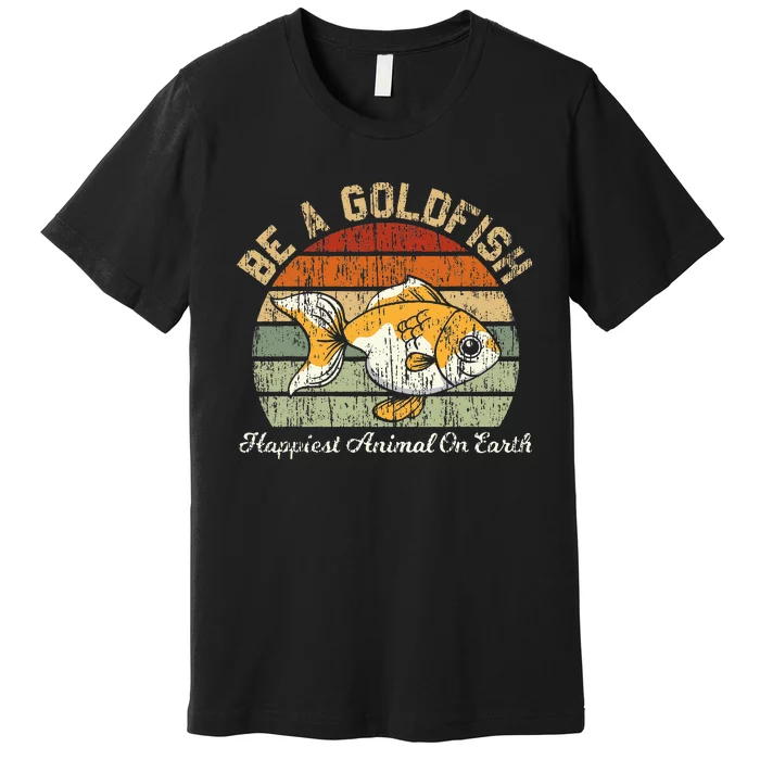 Be A Goldfish for a Soccer Motivational Quote Premium T-Shirt