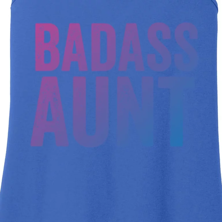 Badass Aunt Gift Funny New Aunt Idea New Niece Nephew Gift Ladies Essential Tank