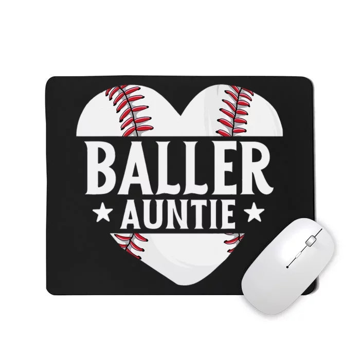 Baseball Aunt Gift Baller Auntie Mother's Day Mom Mousepad