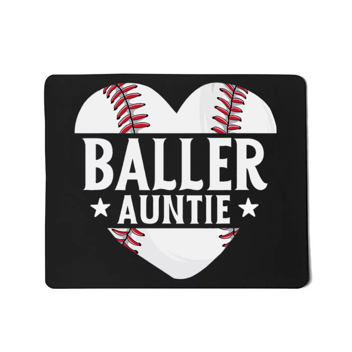 Baseball Aunt Gift Baller Auntie Mother's Day Mom Mousepad