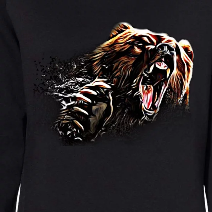 Big Alaska Grizzly Bear Clothing & - Grizzly Bear Womens California Wash Sweatshirt