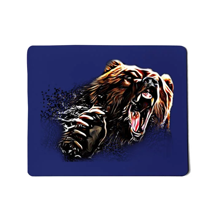 Big Alaska Grizzly Bear Clothing & - Grizzly Bear Mousepad