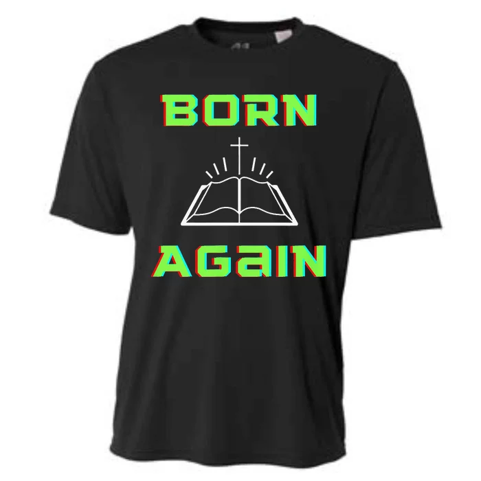 Born Again Gamer Saved Believe Forgiven Cooling Performance Crew T-Shirt