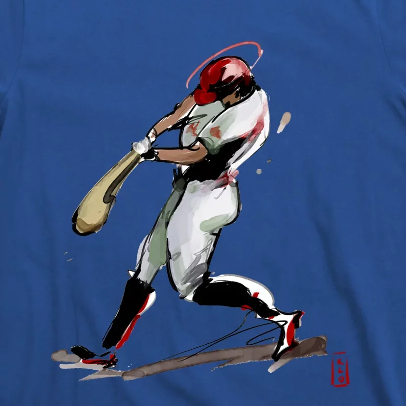 Baseball Art Graphic Game Fans Players Batter Sports Great Gift T-Shirt