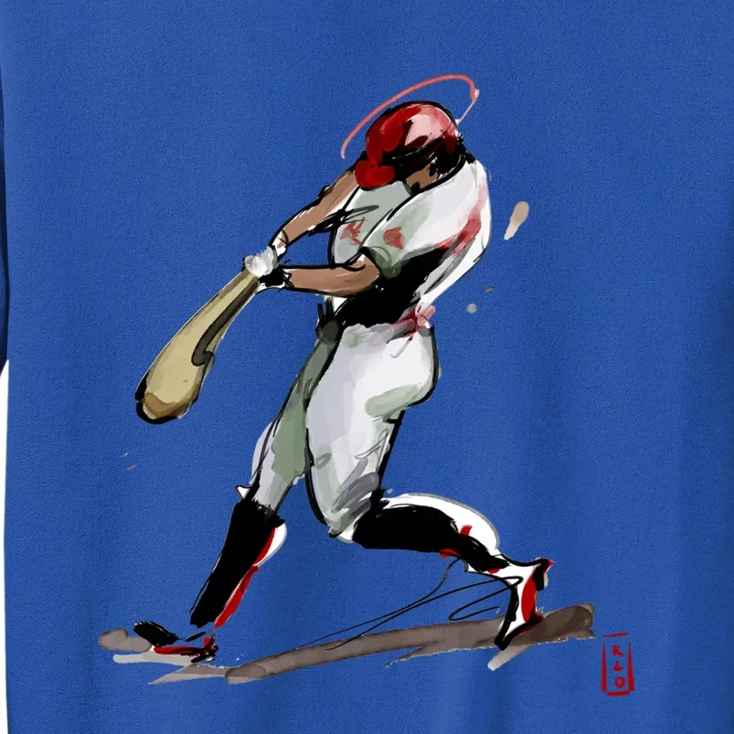 Baseball Art Graphic Game Fans Players Batter Sports Great Gift Tall Sweatshirt