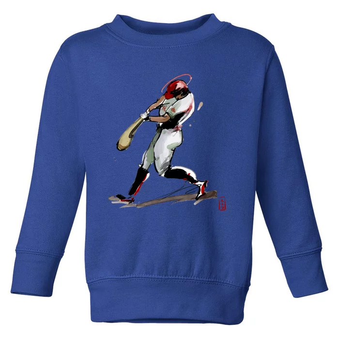 Baseball Art Graphic Game Fans Players Batter Sports Great Gift Toddler Sweatshirt