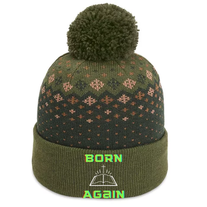 Born Again Gamer Saved Believe Forgiven The Baniff Cuffed Pom Beanie