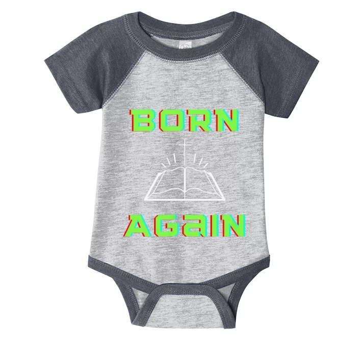 Born Again Gamer Saved Believe Forgiven Infant Baby Jersey Bodysuit