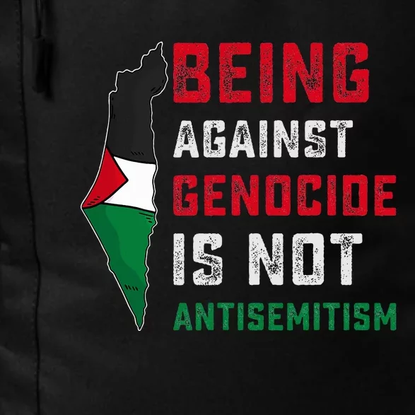 Being Against Genocide Is Not Antisemitism Support Palestine Daily Commute Backpack