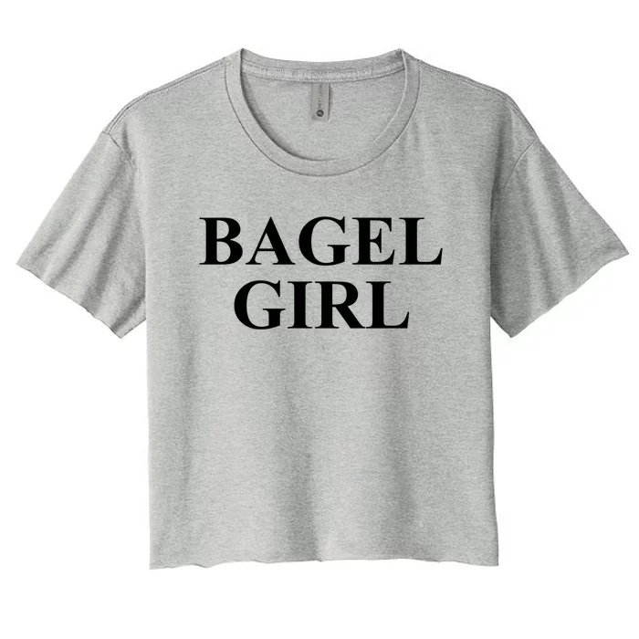 Bagel Awesome Great Bagels Lover Design Gift Women's Crop Top Tee