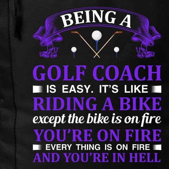 Being A Golf Coach Is Easy It's Like Riding A Bike Daily Commute Backpack