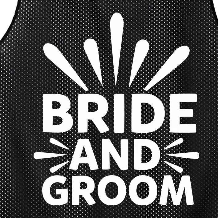 Bride And Groom Mesh Reversible Basketball Jersey Tank