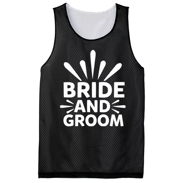 Bride And Groom Mesh Reversible Basketball Jersey Tank