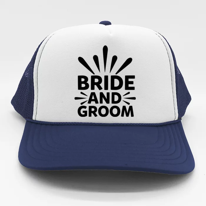 Bride And Groom Trucker Hat