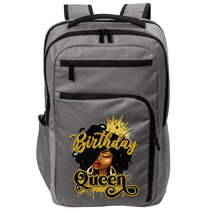 Birthday Afro Girl Melanin Queen African American Impact Tech Backpack