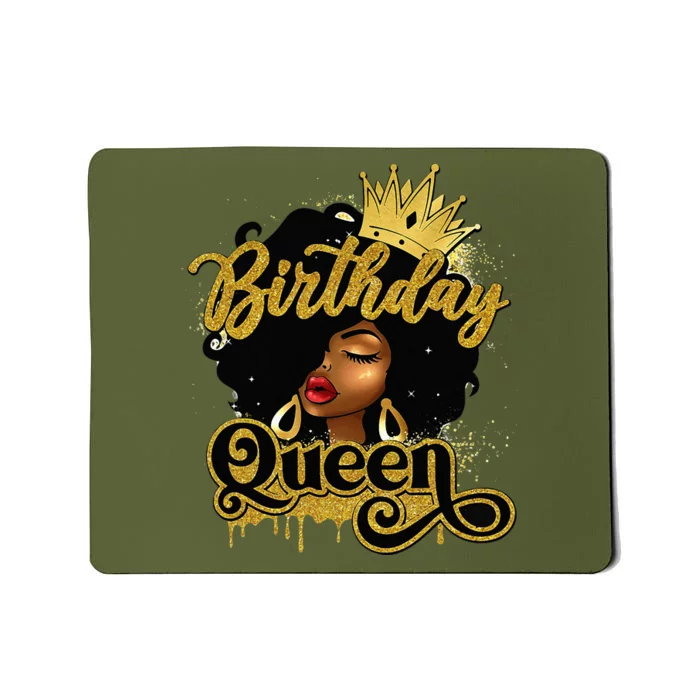 Birthday Afro Girl Melanin Queen African American Mousepad